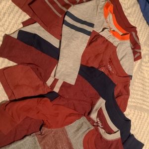 6 long sleeve cat and jack shirts toddler size 2